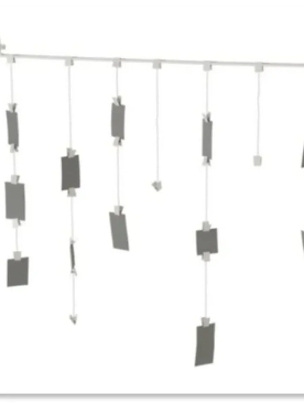 Ikea Fiskevik Photo Hanging Bar with Clips